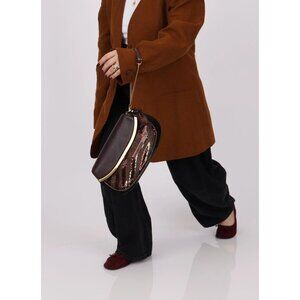 NIB Limited Edition LV Monogram Savage Tiger Sequin Clutch With COA